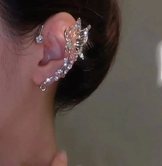 Elegant Clip-On Wheat Earrings