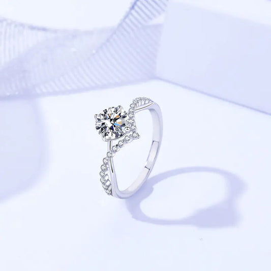 Shimmering Moissanite Elegance